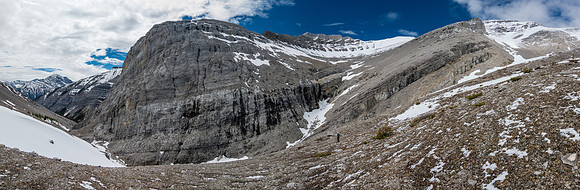 Our route enters from lower left and ascends mid photo to upper right.