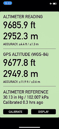 The middle summit is ~5 meters higher than the west and similar in height to the east.