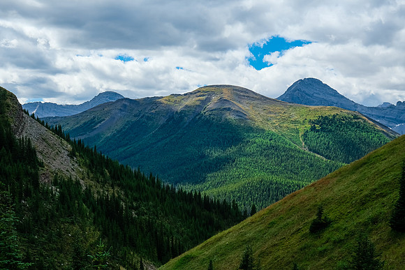 Views back from the access drainage.