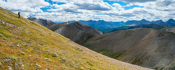 Phil on the fall-colored west slopes of Panther.