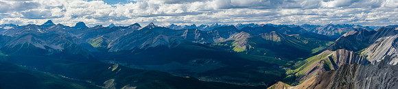 More sublime lighting in views north (R) and west (L).