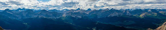 Views west include Cuthead (L), Bonnet, Lychnis, St. Bride, Douglas, McConnell and Prow (R).