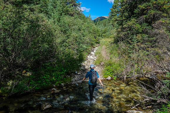 Crossing Cuthead Creek.