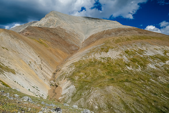 Panther Mountain from the intervening ridge.