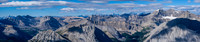 Block Mountain at left with the east face of Bonnet Peak at right.