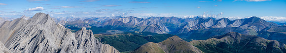 Cuthead Peak at left and Panther Mountain at right.