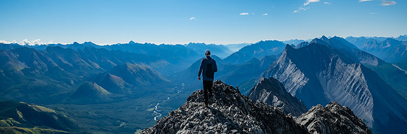Phil on the summit of Flints Peak.