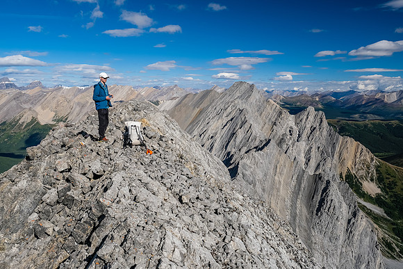 Phil on the summit of Flints Peak.