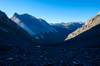 Views back down the gully across the Cascade River valley below.