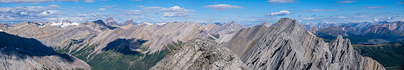 Lychnis (L), St. Bride, Douglas and Cuthead Peak (R).