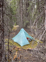 Camp at Trident Lake.