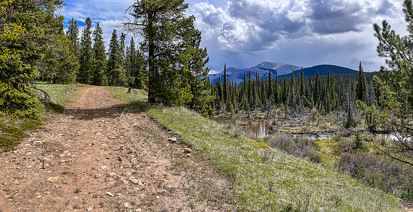 Biking the Clearwater Trail from Lost Guide to Forty Mile Meadows.
