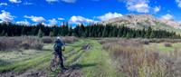 Biking the North Cutoff Creek Trail.