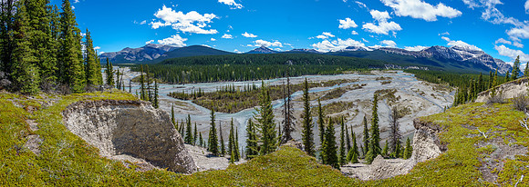 Views off the escarpment that we took to avoid a deep and fast channel of the Clearwater River.