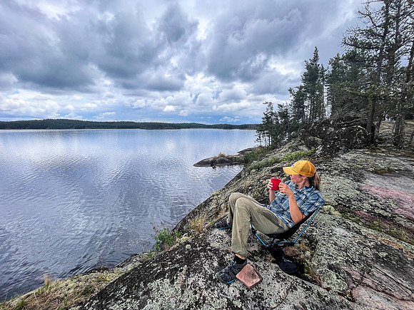 Campsite on Joey Lake.