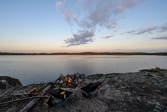 Campsite on Joey Lake.