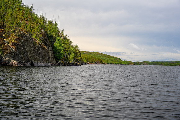 The north end of Wapassini Lake.