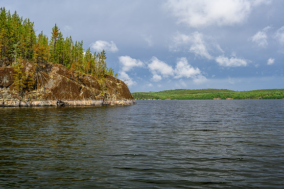 The north end of Wapassini Lake.