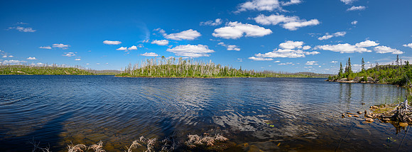 Views from camp on the north end of Sandomirsky Island.