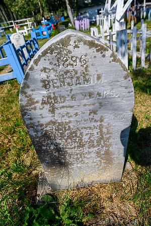 Old graves, many of them from very young people as young as 3 days old!