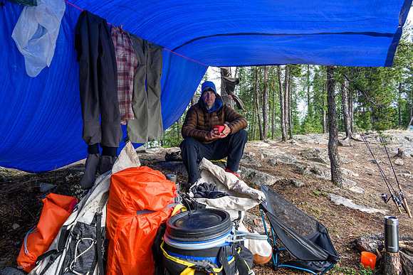 Camp on Minuhik Lake.