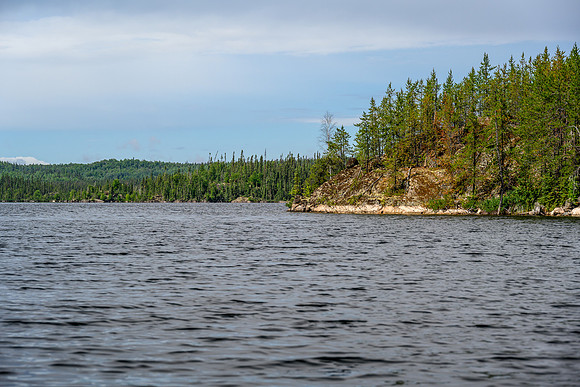 The north end of Wapassini Lake.