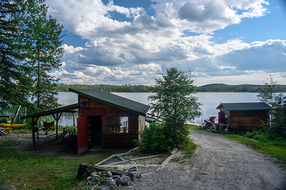 CRCO's dock and equipment base on Otter Lake.