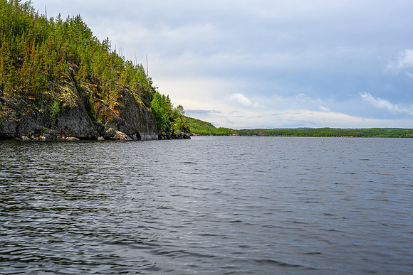 The north end of Wapassini Lake.