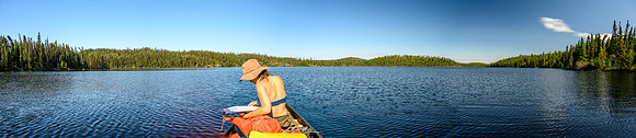 A lovely paddle on Solymos Lake.
