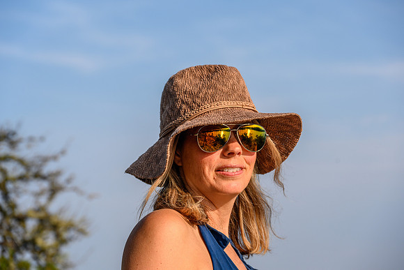 Hanneke on the Wapassini Lake site.