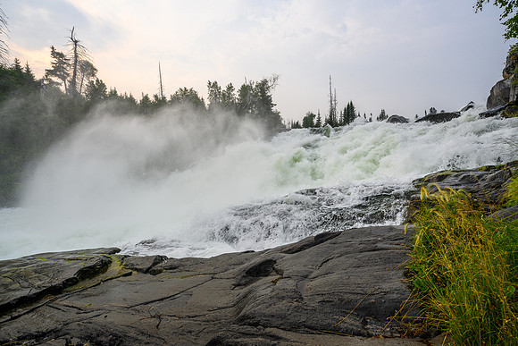 The mighty Nistowiak Falls.