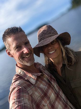 Vern and Hanneke at the end of our trip.