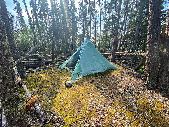 Camp on Soroski Lake.