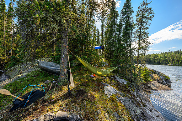 "Sunrise camp" on Robertson Lake.