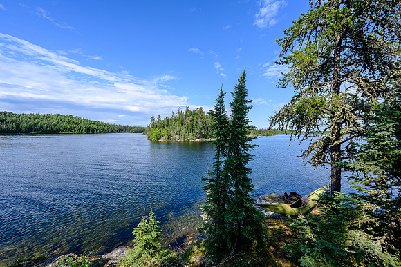 "Sunrise camp" on Robertson Lake.