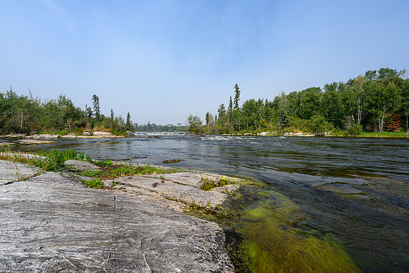 Fishing the class II at Stanley Rapids.