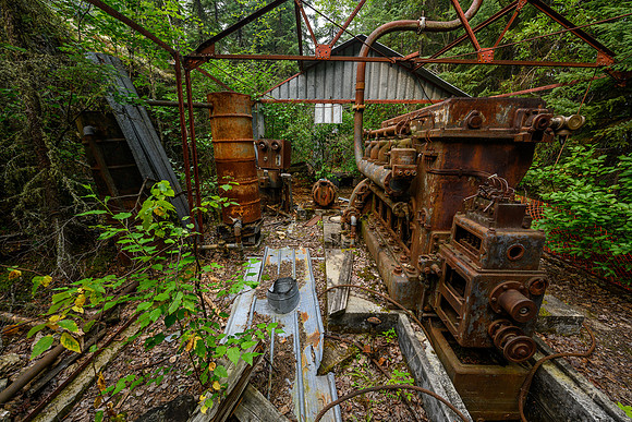 Exploring an old uranium mine site from the 1950's on Drope Lake.