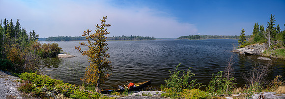 Our site on Mountain Lake just south of Edwards Island near a "Walleye factory".