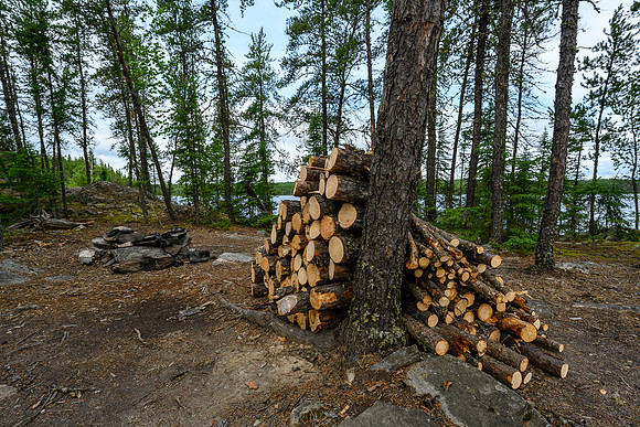 Camp on Minuhik Lake.