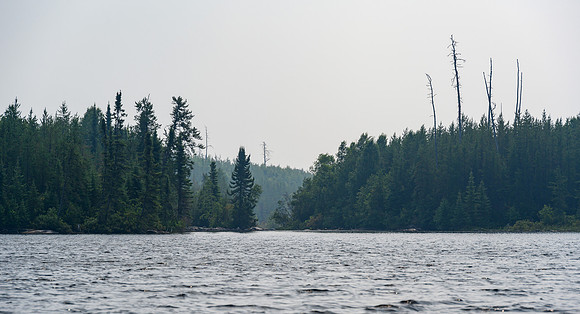 Paddling Dirks Lake.