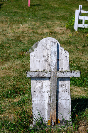 Old graves, many of them from very young people as young as 3 days old!