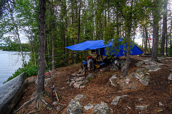 Camp on Minuhik Lake.