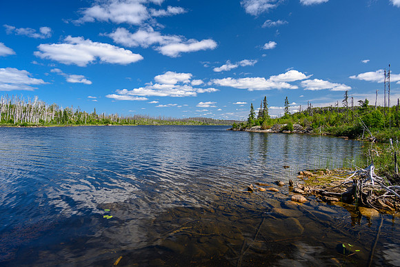 Views from camp on the north end of Sandomirsky Island.
