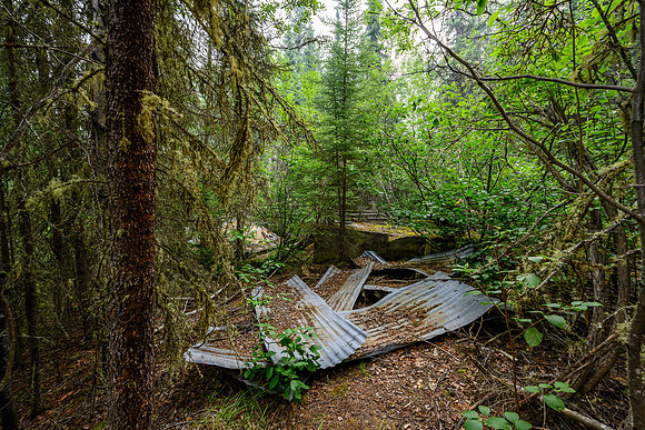Exploring an old uranium mine site from the 1950's on Drope Lake.