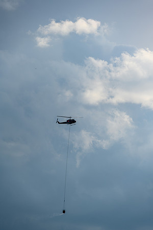 Fighting the Devil Lake wildfire.