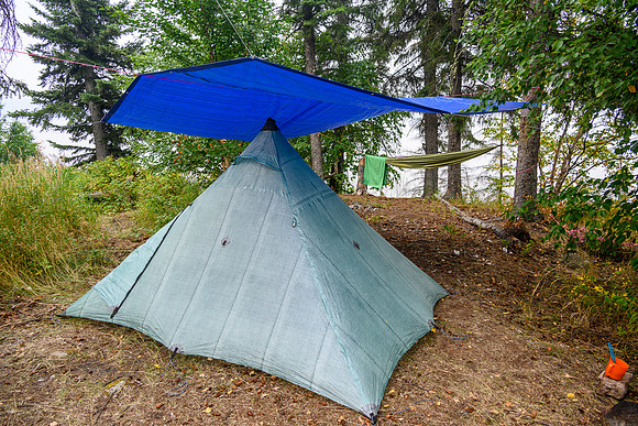 Our camp on Drope Lake.