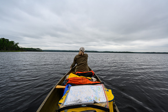 Paddling on Boland Lake.