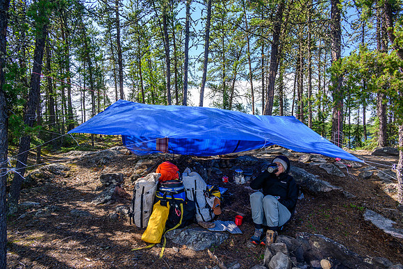 Camp on Minuhik Lake.