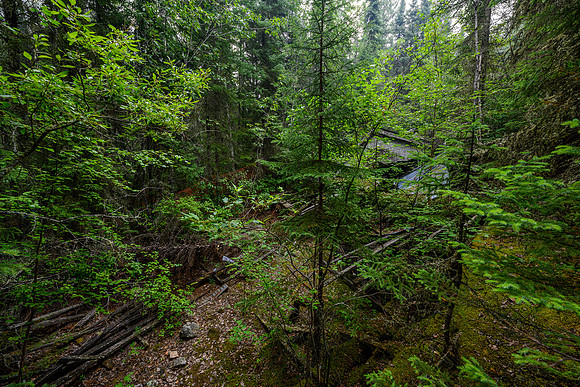 Exploring an old uranium mine site from the 1950's on Drope Lake.
