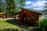 CRCO's dock and equipment base on Otter Lake.